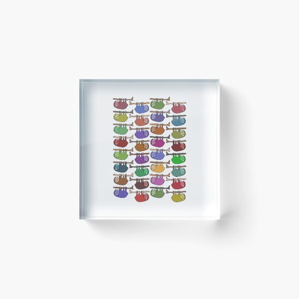 Item preview, Cute and Colorful Hanging Sloth Pattern designed and sold by Davey's Designs.