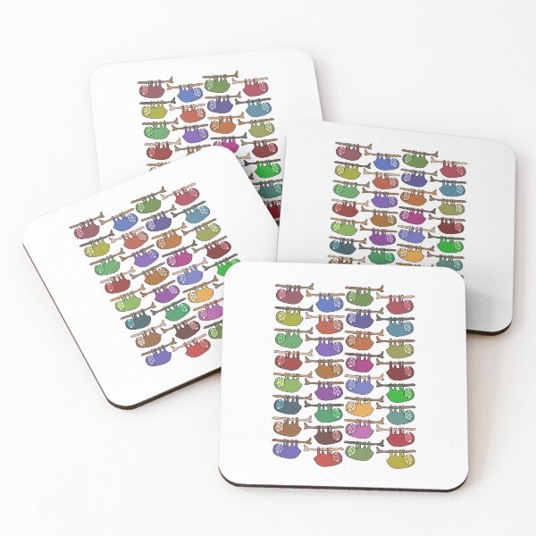 Item preview, Cute and Colorful Hanging Sloth Pattern designed and sold by Davey's Designs.