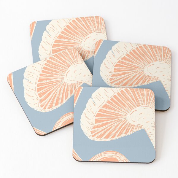 Item preview, Minimalist Fungi illustration - blue designed and sold by AubeGoulet.