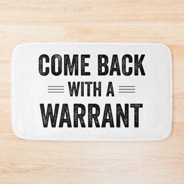 Come Back With the Warrant. Starter Cross Stitch for 