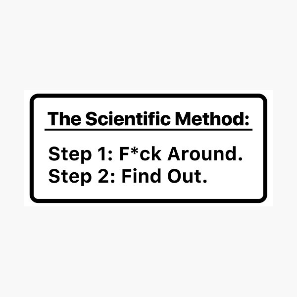 Item preview, The Scientific Method. Mess up. Find out. designed and sold by labstud.
