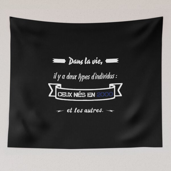 Item preview, People born in 2000... and the others (French) designed and sold by 2Girls1Shirt.