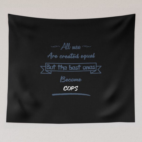 Item preview, The best men become police officers (English) designed and sold by 2Girls1Shirt.