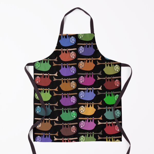 Item preview, Cute and Colorful Hanging Sloth Pattern (black) designed and sold by Davey's Designs.