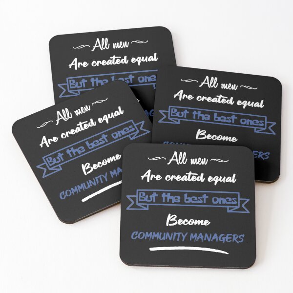 Item preview, The best men become community managers (English) designed and sold by 2Girls1Shirt.