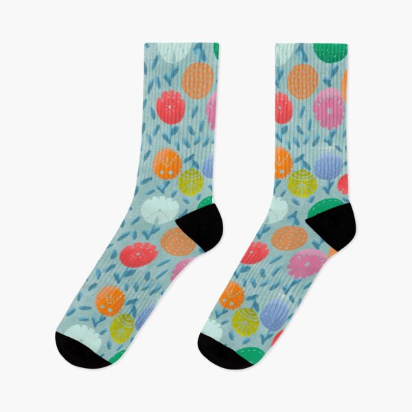 Item preview,  Bright geometrics stylised flowers designed and sold by sueshorman.
