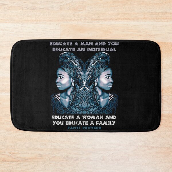 Item preview, Educate A Woman, Traditional African Fanti Proverb, African Costume African Gift designed and sold by Proverbial Wisdom Design.