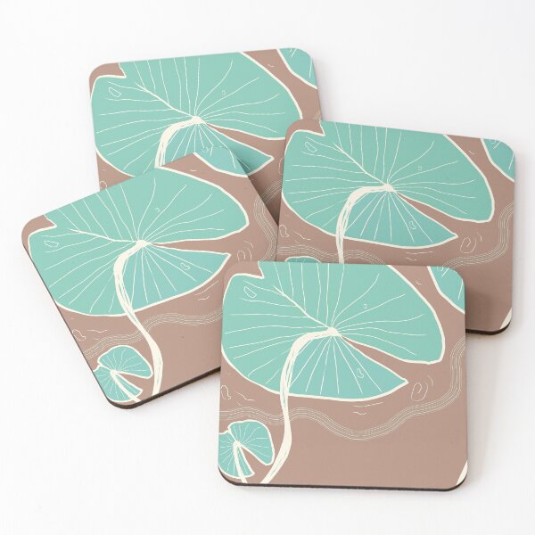 Item preview, Botanical design of nymphaea - brown designed and sold by AubeGoulet.