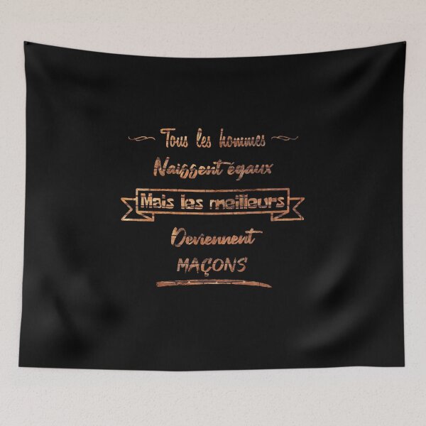 Item preview, The best men become masons (French) designed and sold by 2Girls1Shirt.