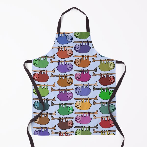 Item preview, Cute and Colorful Hanging Sloth Pattern (baby blue) designed and sold by Davey's Designs.