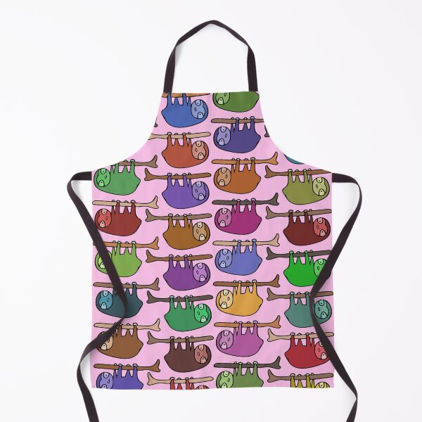 Item preview, Cute and Colorful Hanging Sloth Pattern (pink) designed and sold by Davey's Designs.