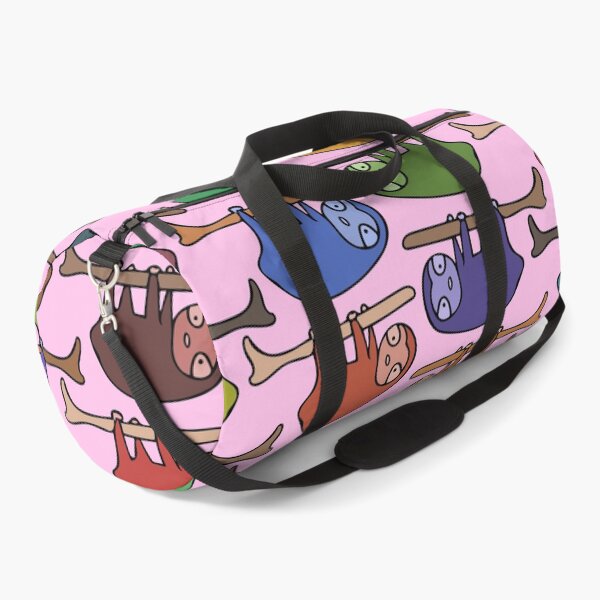 Item preview, Cute and Colorful Hanging Sloth Pattern (pink) designed and sold by Davey's Designs.