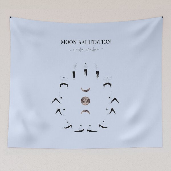 Item preview, Moon Salutation Yoga Sequence | Yoga Pose Sequence designed and sold by Sadhana Design Studio.