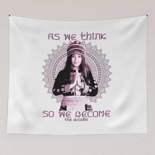 Item preview, As We Think, So We Become, Buddhist Proverb, Mandala Design, The Buddha, Buddhism Gift designed and sold by Proverbial Wisdom Design.