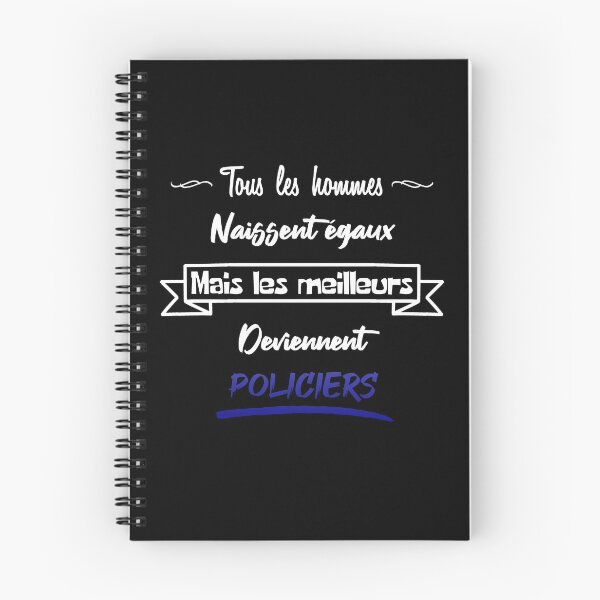 Aperçu de l'œuvre Les meilleurs hommes deviennent policiers (français) créée et vendue par 2Girls1Shirt.