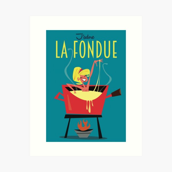 Item preview, Fondue poster designed and sold by GAGodel.