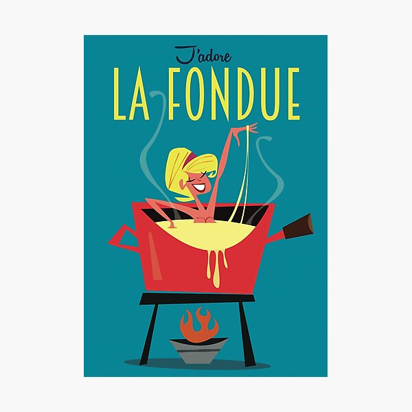 Item preview, Fondue poster designed and sold by GAGodel.