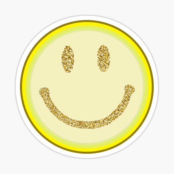 Yellow Smiley Face Stickers for Sale