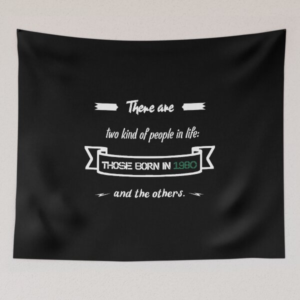 Item preview, People born in 1980... and others (English) designed and sold by 2Girls1Shirt.