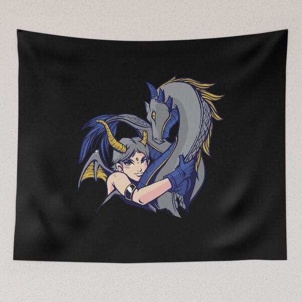Item preview, Dragon Hug Girl Anime Design Fantasy designed and sold by Ofca.