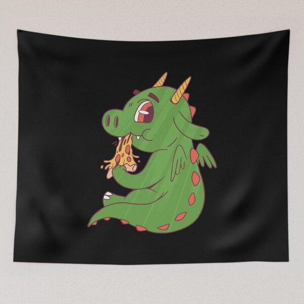 Item preview, Dragon Pizza Lover Cartoon Art designed and sold by Ofca.