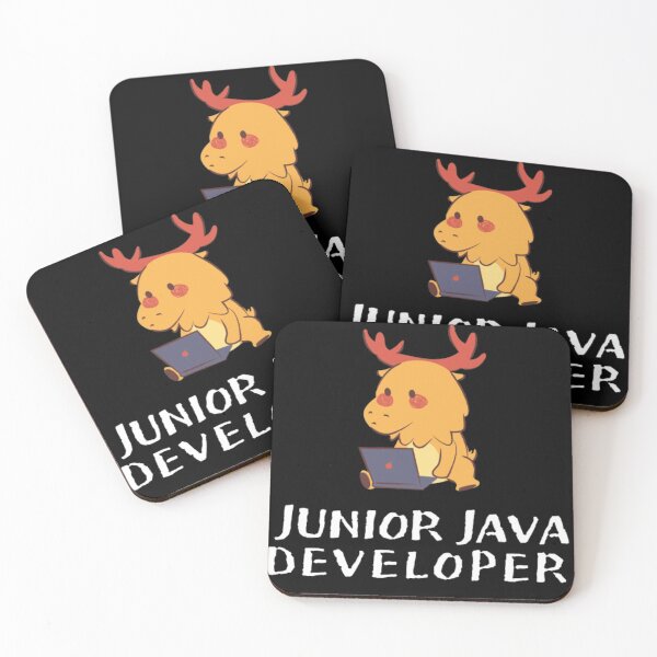 Item preview, CUTE JUNIOR JAVA DEVELOPER(feat Deer) designed and sold by RedFlamenco.