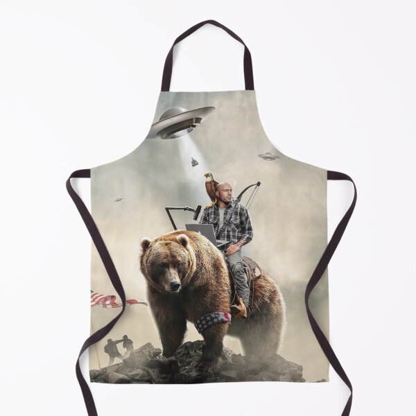 Item preview, Joe Rogan Riding A Bear (+ Aliens) designed and sold by kronotic.