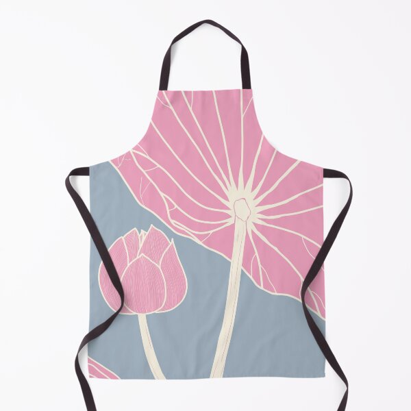 Aperçu de l'œuvre Illustration botanique de lotus - bleu clair créée et vendue par AubeGoulet.
