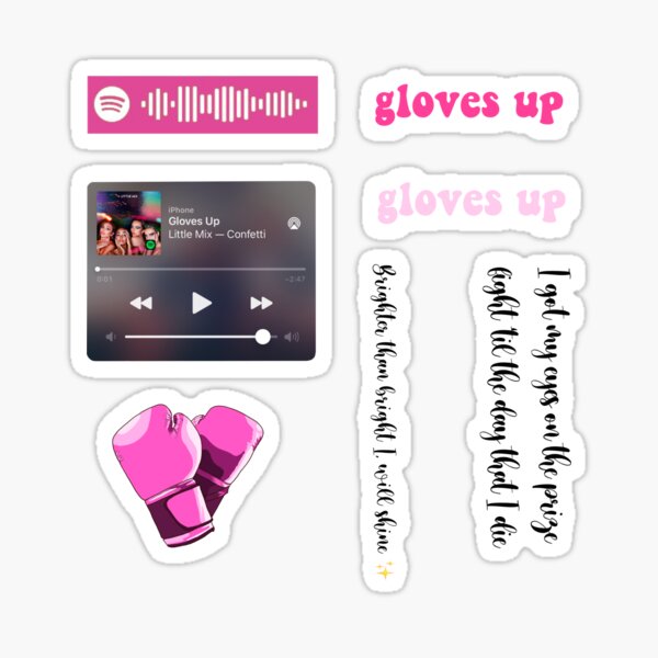 Little Mix Gloves up Sticker