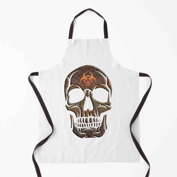 Item preview, Hazard Rusted Metal Human Skull designed and sold by SonrisaBeach.