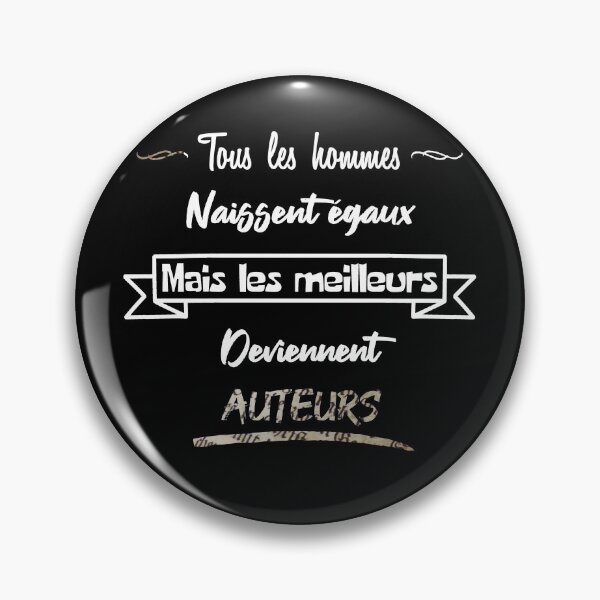 Item preview, The best men become authors (French) designed and sold by 2Girls1Shirt.