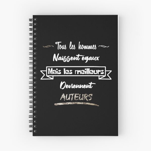 Item preview, The best men become authors (French) designed and sold by 2Girls1Shirt.
