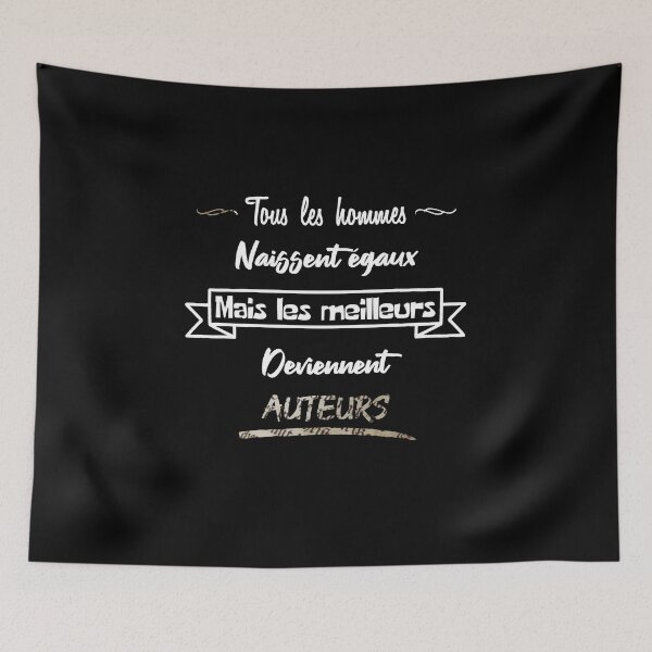 Item preview, The best men become authors (French) designed and sold by 2Girls1Shirt.