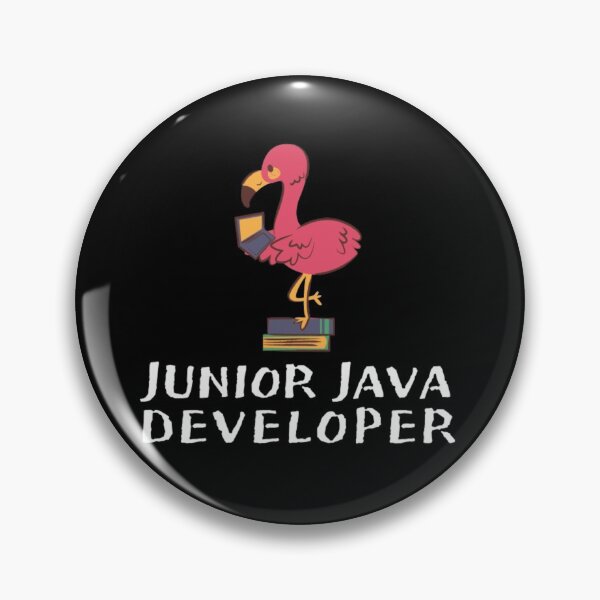 Artikelvorschau, CUTE JUNIOR JAVA DEVELOPER (feat Flamingo) entworfen und verkauft von RedFlamenco.