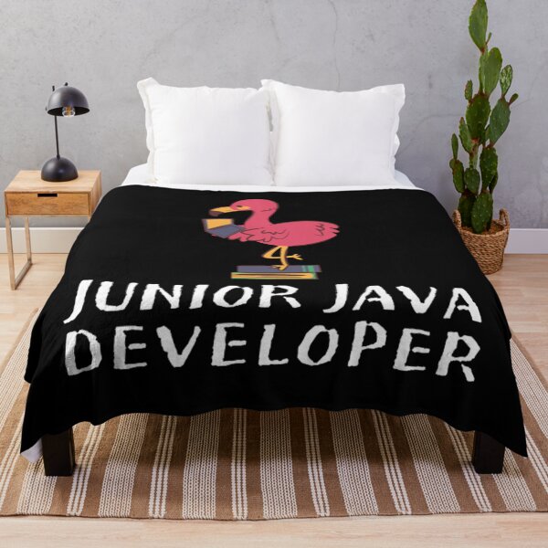 Item preview, CUTE JUNIOR JAVA DEVELOPER(feat Flamingo) designed and sold by RedFlamenco.