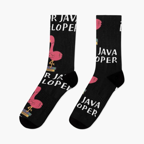 Item preview, CUTE JUNIOR JAVA DEVELOPER(feat Flamingo) designed and sold by RedFlamenco.
