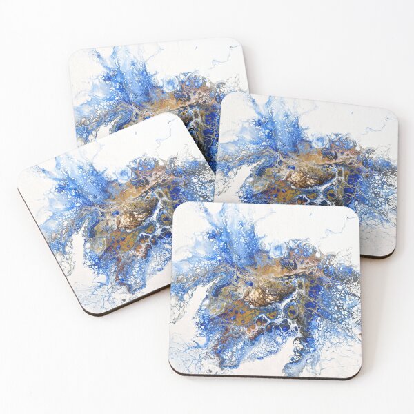 Item preview, Color explosion - Dutch pour acrylic fluid art designed and sold by ImaaniArt.