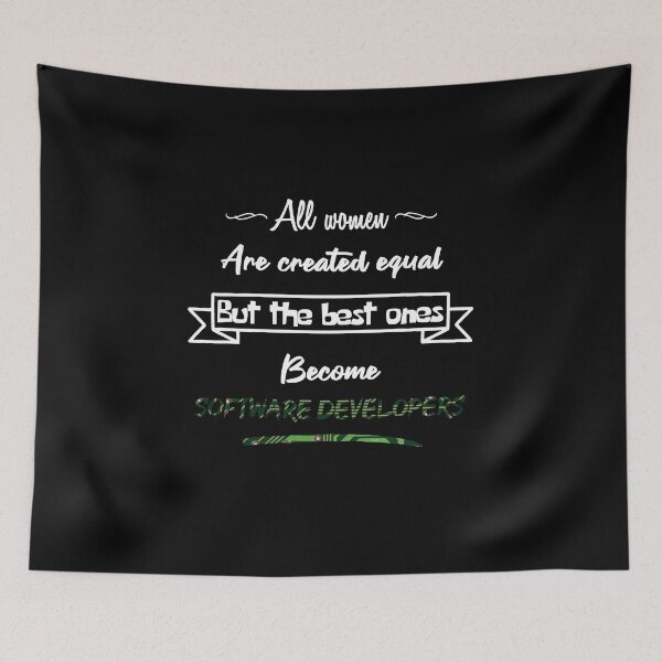 Item preview, The best women become software developers designed and sold by 2Girls1Shirt.