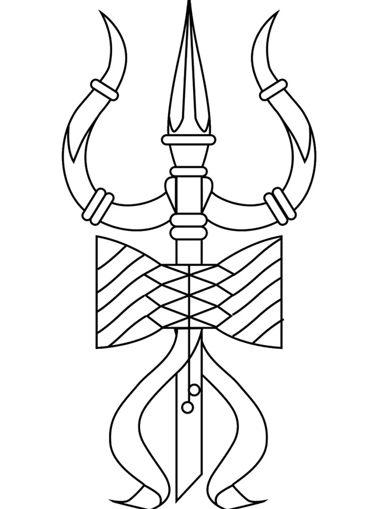 Thumbnail 4 of 4, iPhone Case, Trishul designed and sold by RaaVeeDesign.