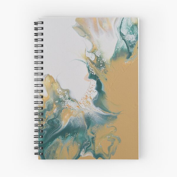 Item preview, Sahara waves - Dutch pour acrylic fluid art designed and sold by ImaaniArt.