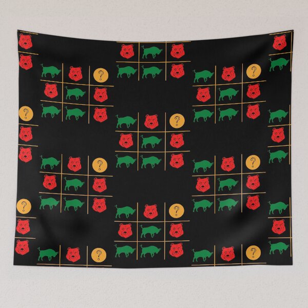 Item preview, PLAYING TIC TAC TOE TRADING GAME WITH BULL AND BEAR TRADER designed and sold by Awesome &  Affordable.