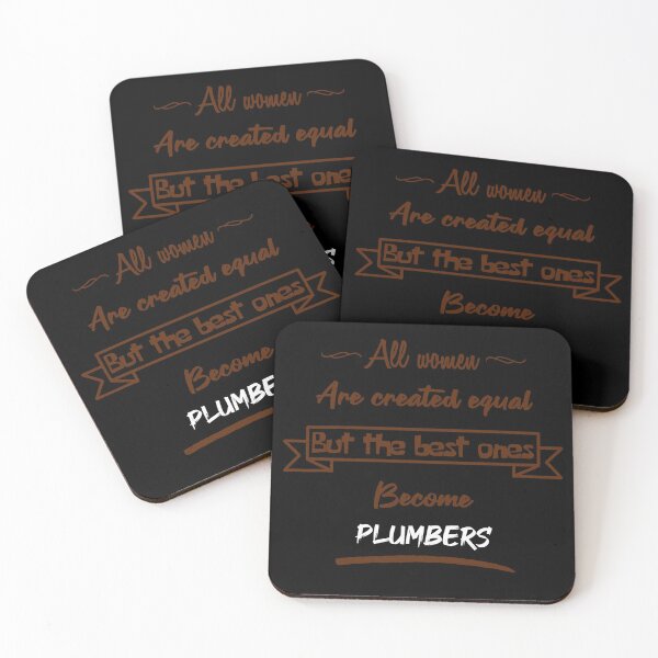 Item preview, The best women become plumbers (English) designed and sold by 2Girls1Shirt.