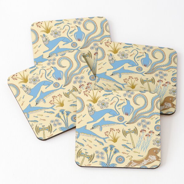 Item preview, Minoan Fresco Motifs Pattern designed and sold by AlexanderPetela.