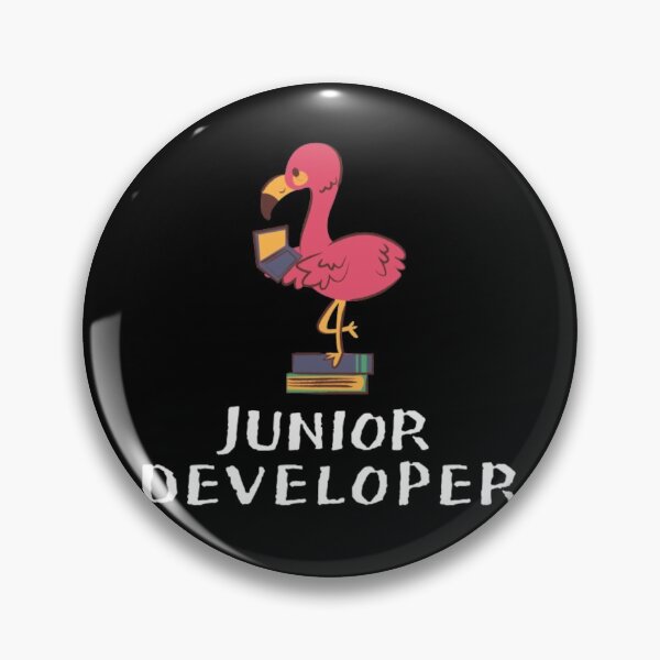 Artikelvorschau, CUTE JUNIOR DEVELOPER (feat Flamingo) entworfen und verkauft von RedFlamenco.