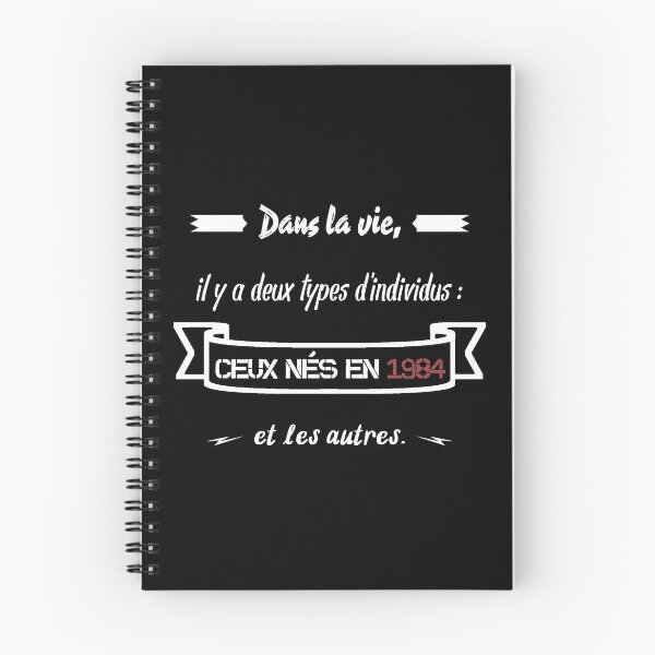 Aperçu de l'œuvre Les gens nés en 1984... et les autres (français) créée et vendue par 2Girls1Shirt.