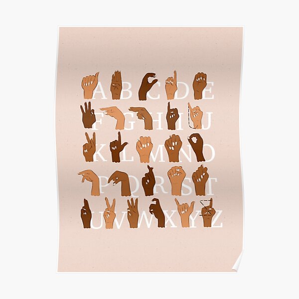 Inclusive ASL Alphabet Poster