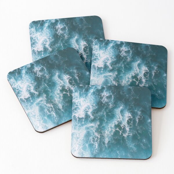 Item preview, Blue foaming waves in North Beach in Nazare, Portugal designed and sold by fahadabu.