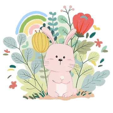 Artwork thumbnail, Hello Spring Rabbit by bowmee