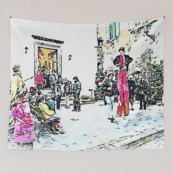 Item preview, Barbarano Romano: people and acrobats designed and sold by Giuseppe Cocco.