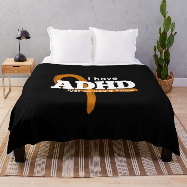 Item preview, ADHD Just So You’d Know Orange Ribbon Awareness, Attention HyperActive Disorder designed and sold by MJDezigns.